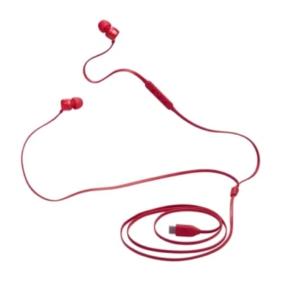 Immagine di JBL Tune 310 C Auricolari In Ear ad Alta Risoluzione Audio, con Cavo Piatto Antigroviglio, Comando a 3 Tasti Bassi Profondi, Pure Bass, Rosso