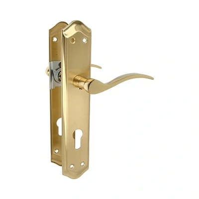 Immagine di Amig Set di maniglie con placca per porta Maniglia Mod. BETA Realizzato in acciaio 256 x 48 mm Quadro 8 Cromato opaco