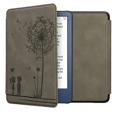 Immagine di kwmobile Custodia eReader Compatibile con Amazon Kindle (2022/2024) Cover eBook Reader Flip Case Magnetica Pelle PU Amore