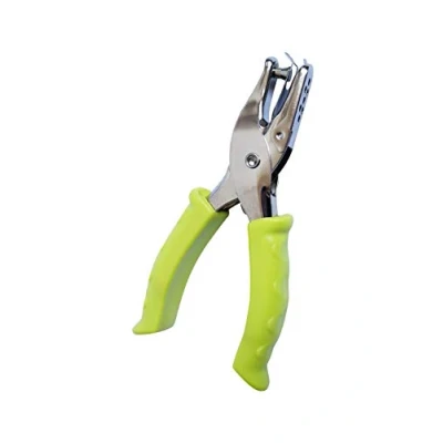 Immagine di Perforatore a Pinza Singolo Foro 6mm, Bucatrice per Fare Cerchi, Perfetta da Utilizzare Casa, in Ufficio e Scuola (Verde)