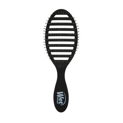 Immagine di Wet Brush Spazzola per capelli Speed Dry, colore nero gelo, design ventilato e morbide setole HeatFlex sono sicure asciugare il phon, manico ergonomico gestisce i grovigli, accessori