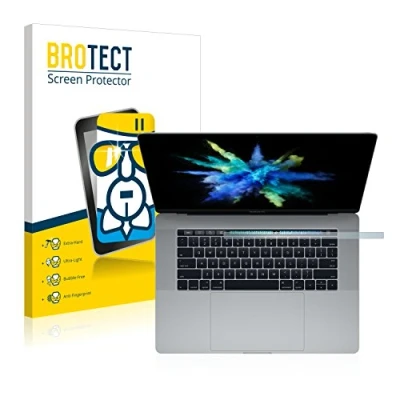 Immagine di brotect Pellicola Protettiva Vetro per Apple MacBook Pro 15&quot; 2017 (SOLO Touch Bar) Protezione Schermo [Durezza Estrema 9H, Chiaro]