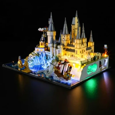 Immagine di YEABRICKS Luce LED per lego 76419 Harry Potter Hogwarts Castello e giardini Modello di blocchi (set non incluso)