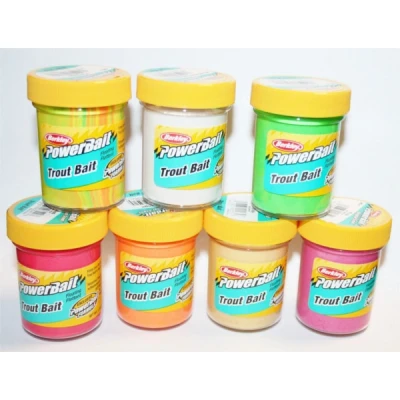 Immagine di Berkley Powerbait, Esca per Trota Biodegradabile, Grigio (Chartreuse), confezione 50 g