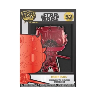 Immagine di Funko Large Pop Enamel Pin Star Wars Darth MaulSpille Smaltate Spilla da Collezione Carina per gli Zaini &amp; Borse Idea Regalo Merchandising Ufficiale Fans