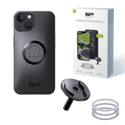 Immagine di SP CONNECT Micro Stem Bundle SPC+ compatibile con iPhone 13 porta cellulare mtb bici accessori telefono manubrio