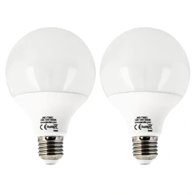 Immagine di JANDEI 2 x Lampadina LED globo, filettatura G95 E27, 15W (equivalente a 100W) luce bianca calda 3000K, 1700 lumen