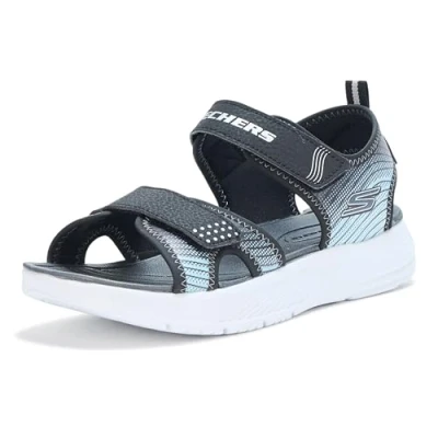 Immagine di Skechers Sandalo Microspec Splash Bambino, nero/argento, 37 EU Big Kid