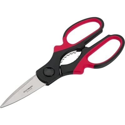 Immagine di Westmark Forbici universali, Lunghezza lame: 7 cm, Apribottiglie integrato, Acciaio inox/Plastica, Nero/Rosso/Argento, 13752280