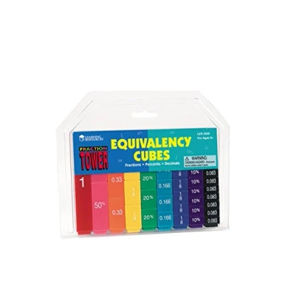 Immagine di Learning Resources Risorse per l&#039;apprendimento Set di equivalenza dei cubi Fraction Tower®