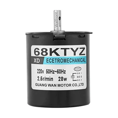 Immagine di Motore Elettrico, XD68KTYZ AC S1 AC220V 28W Motoriduttore Sincrono a Magneti Permanenti CW/CCW 2,5r/min