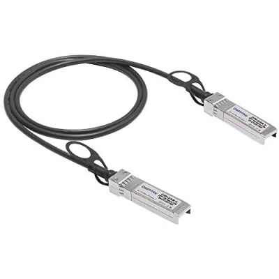 Immagine di QSFPTEK 10G SFP+ DAC Cavo 0.5 Misuratore (0.5 Meter), Passivo Attacco Diretto Rame Twinax per Cisco SFP H10GB CU50CM, Ubiquiti, D Link, Mikrotik, Dispositivi Open Switch