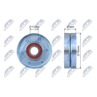 Immagine di NTY RNK LR 018 Rullo Tendicinghia JAGUAR: X Type Sedan, Station Wagon, S Type, LAND ROVER: Range Rover Sport, 3