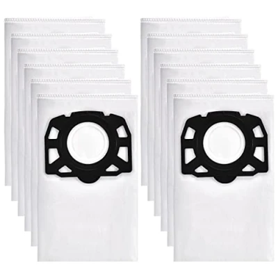 Immagine di 12 pezzi Sacchetti di Ricambi per Kärcher WD5 WD4 WD6 MV4 MV5 MV6 Aspirapolvere, Accessori 2.863 006.0