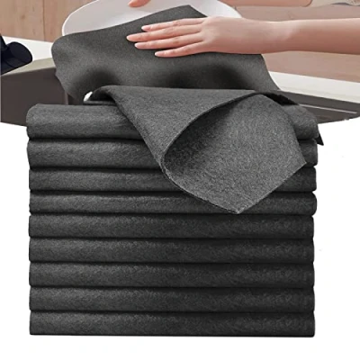Immagine di Onezebra 10 Panni Magici Ispessiti, Microfibra Panno Pulizia,Stracci di Pulizia in Riutilizzabili Senza Striatu, Striature per la Casa, Cucina, l&#039;auto Vetro (30 x 30 cm)