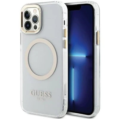 Immagine di Guess GUHMP12MHTRMD Custodia rigida per iPhone 12/12 Pro 6.1&quot;, colore: Oro