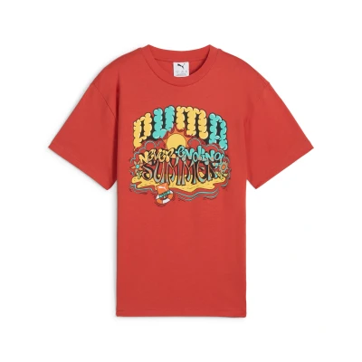 Immagine di Puma Graphics Tshirt con stampa per bambini, Taglia: 152, Red fire