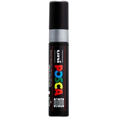 Immagine di Uni Ball 186382 Marcatore POSCA PC17K, con punta rettangolare extra larga, argento, 1 pezzo