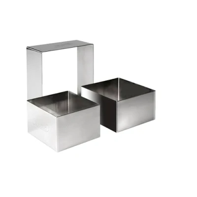 Immagine di IBILI ARO CUADRADO Inox 6x6x4,50 CMS, Acciaio Inossidabile, Argento, 6 x 4.5 cm