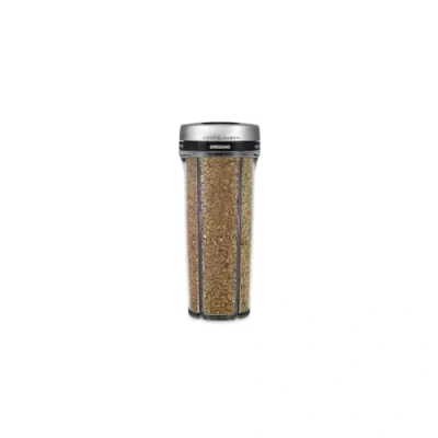 Immagine di Cole &amp; Mason H122114 Saunderton Shaker Per Erbe e Spezie, Contenitore Spezie Con Coperchio Girevole Cucina, Acero Inossidabile, Acrilico, Incluse