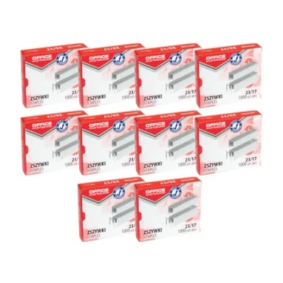 Immagine di Office PRODUCTS 18072369 19 Graffette per graffette, 23/17, argentate, 10.000 pezzi (10 x 1000 pezzi)