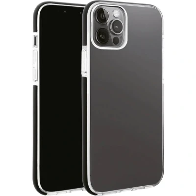 Immagine di Vivanco Rock Solid Backcover per cellulare Apple iPhone 13 Pro Max Trasparente, Nero Carica induttiva, Anti urti