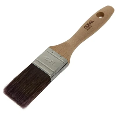 Immagine di Coral Aspire 31712 Pennello professionale da 3,8 cm, taglio dritto con profilo piatto per una finitura ultra liscia e veloce emulsione commerciale o manico in legno FSC lucido