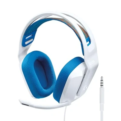 Immagine di Logitech G335 Cuffie Gaming Cablate, Microfono Flip to Mute, Jack Audio da 3.5 mm, Padiglioni in Memory Foam, Leggera, Compatibile con PC, PlayStation, Xbox, Nintendo Switch Bianco