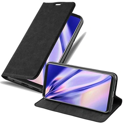 Immagine di Cadorabo Custodia Libro per LG V30 in Nero di Notte con Vani Carte, Funzione Stand e Chiusura Magnetica Portafoglio Cover Case Wallet Book Etui Protezione