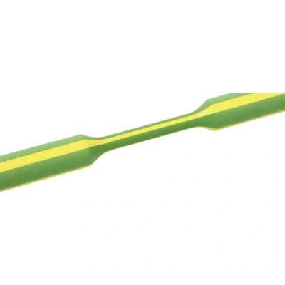 Immagine di HellermannTyton 319 01207 Termoretraibile senza colla Verde, Giallo 12 mm 4 Restringimento:3:1 1 m