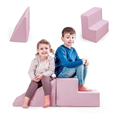 Immagine di MAMOI® Blocchi schiuma bambini Moduli morbidi Scale e scivolo per Arrampicata Giochi attivitã motorie Made in EU