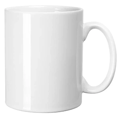 Immagine di SHOWFULL grande tazza da caffè, 623,7 ml, tazze tè in ceramica liscia 650 capacità e manico, per ufficio, casa, bianco