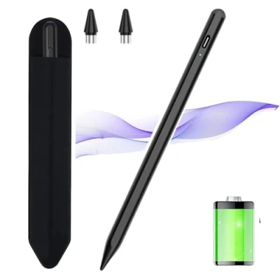 Immagine di Penna Stilo per Microsoft Surface Pro 11/9/8/7/6/5/4/3, Go 4/3/2, Laptop/Studio/Book Magnetica Digitale Pen con 4096 Pressione Inclinazione, Rifiuto del Palmo