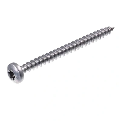 Immagine di SECCARO viti per truciolato a testa semicircolare 5 x 60 mm, in acciaio inox V2A VA A2, legno con filettatura completa, TX/esagono incassato, 150 pezzi