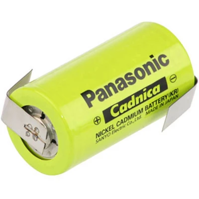 Immagine di Panasonic C ZLF Batteria ricaricabile speciale 1/2 Torcia (C) linguette a saldare Z, adatto alle alte temperature NiCd 1.2 V 2500 mAh