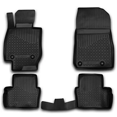 Immagine di Element tappetini in Gomma 3D Premium su Misura Adatti per Mazda CX 3, MK 1 (I), 2015 &gt;, Fuoristrada 5 Porte, 4 Pezzi.