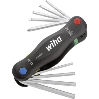 Immagine di Wiha Taglio, Croce Phillips, brugola interna, TORX interno Kit di chiavi a 9 parti