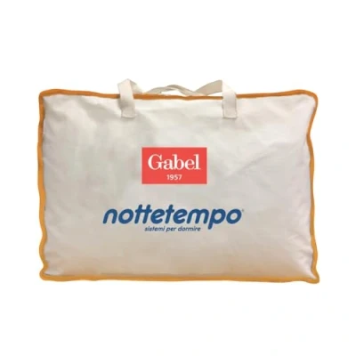 Immagine di Gabel Nottetempo Piumino Caldissimo 235 gr/mq, Imbottitura 30% Piumino, 70% Piumetta, Fodera Puro Cotone, Bianco, A Una Piazza E Mezza, 205 x 200 2 cm
