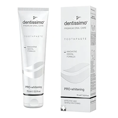 Immagine di Dentissimo Premium Pro Whitening Toothpaste, Helps To Minimise Sensitivity And White Spots, 75ml