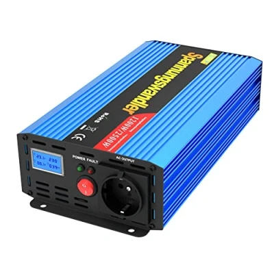 Immagine di EDECOA Inverter di Potenza 24v 220v Power 1200w Onda sinusoidale modificata con Schermo LCD