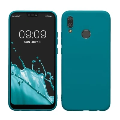 Immagine di kwmobile Custodia Compatibile con Huawei P20 Lite Cover Back Case per Smartphone in Silicone TPU Protezione Gommata petrolio matt