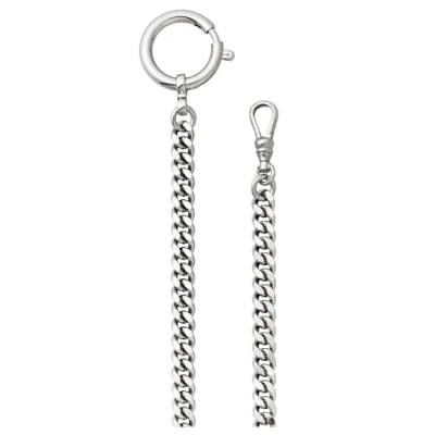 Immagine di REGENT orologio da tasca, catena per tasca con moschettone e anello a molla in diverse varianti, P 43 Argento 6 mm