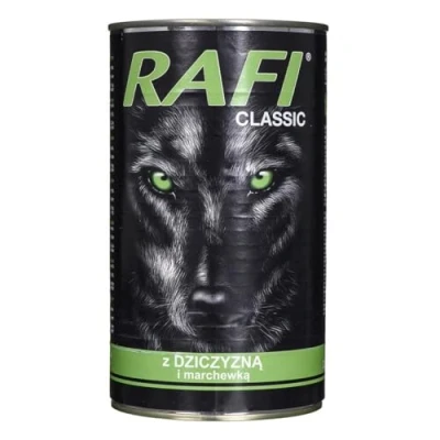 Immagine di Cibo umido per cani DNP Sp. z o o. Rafi Dog Pusz.1240G Classic Worn and Carrot / 6