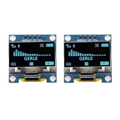 Immagine di 2 pezzi 1.3 pollici IIC I2C seriale 128x64 SSH1106 OLED LCD Display Modulo per Arduino AVR PIC STM32 Scritta blu