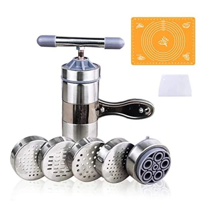 Immagine di CHSEEO Macchina per la Pasta Manuale Torchio Torchietto Stampo Maker Noodles Pressa Fresca, Tagliatelle, Fettuccine, Lasagne, Ravioli e Spaghetti #3