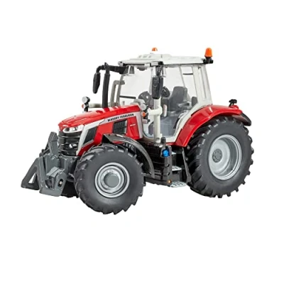 Immagine di Britains Massey Ferguson 6S.180 trattore giocattolo per bambini, Ferguson, compatibile con animali e giocattoli da fattoria in scala 1:32, adatto collezionisti