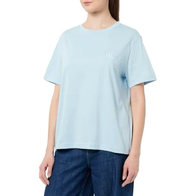 Immagine di GANT Tonal Shield Tshirt basic, Donna, Taglia: Large, Calming blue