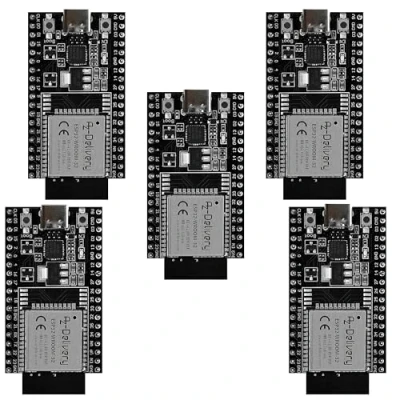Immagine di AZDelivery 5 x ESP32 Dev Kit C V4 NodeMCU Wi Fi Development Board con connettore USB compatibile Arduino incluso e book (ESP32 V2)