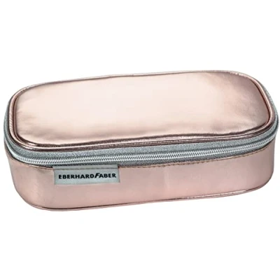 Immagine di Eberhard Faber 577424 astuccio Jumbo in oro rosa, con cerniera, ampio scomparto principale e tasca interna