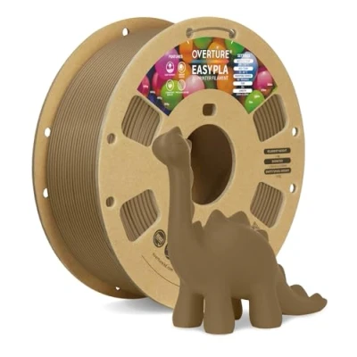Immagine di OVERTURE Filamento Easy PLA 1.75mm, 1kg Bobina(2.2lbs), Precisione Dimensionale +/ 0.03 mm, per Stampante 3D (Easy Caramello)